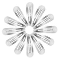 12 st metallarmband/hårspännen – silver – 