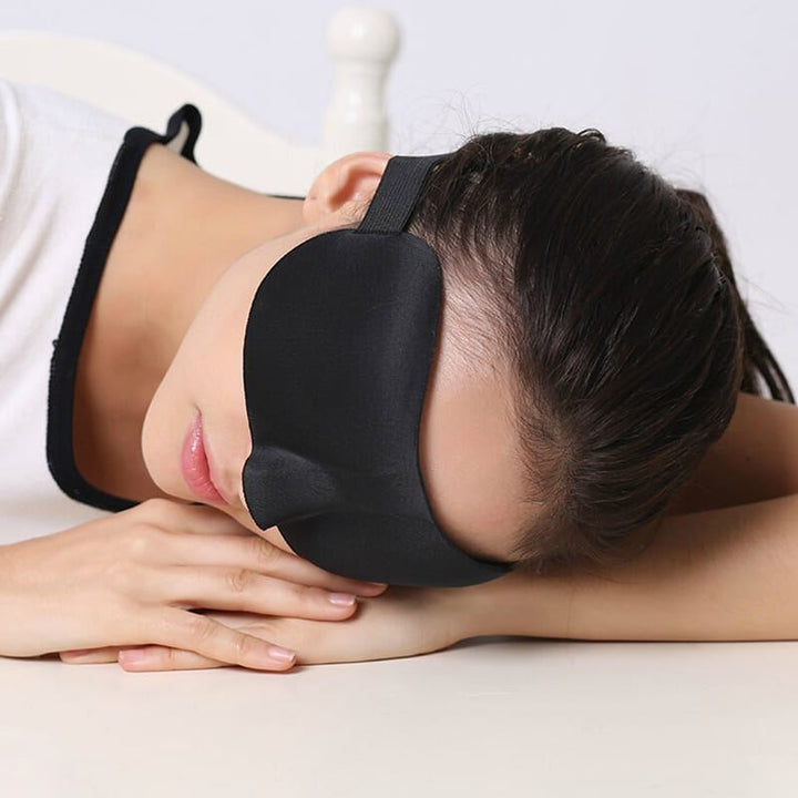 3D Sleeping Mask - Luxury Comfort, Black - | Fashiongirl