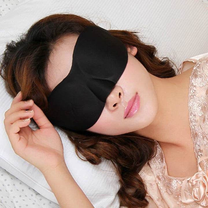3D Sleeping Mask - Luxury Comfort, Black - | Fashiongirl