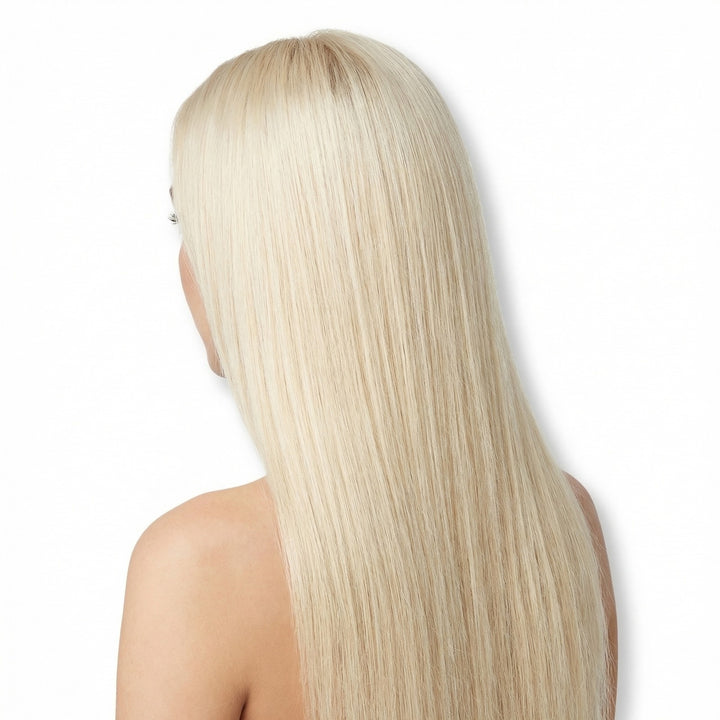 Fashiongirl Clip-on Löshår 100% Äkta Remy Hår 65 cm - #60 Platinblond