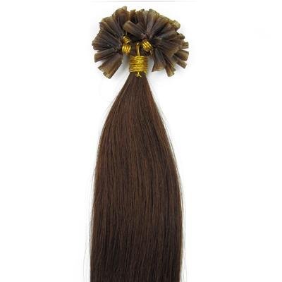 50 cm Hot Fusion Hair extensions 6# light brown - | Fashiongirl