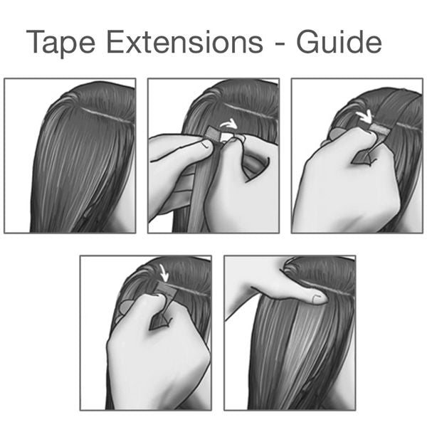 50 cm tape on Platinum blonde 60# - | Fashiongirl