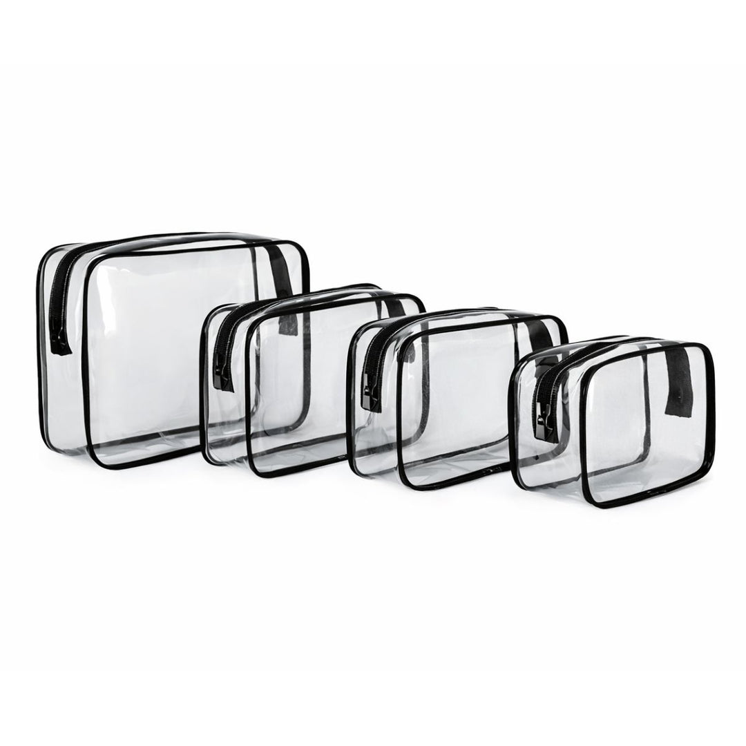 UNIQ Multivarious Kosmetikväskor 4-pack - Svart
