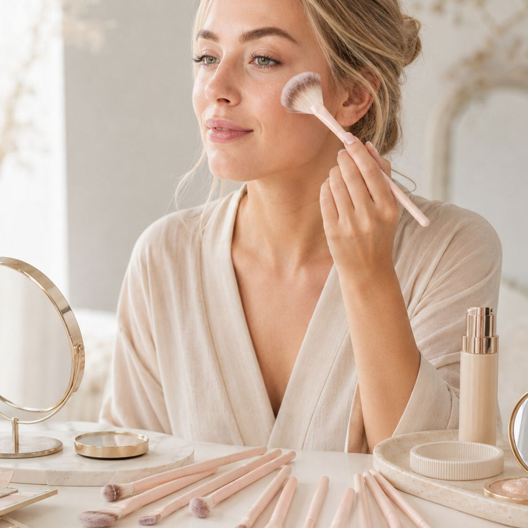 Technique PRO Keen Eyeshadow, Eyebrow & Detailing Sminkborstset - 16 st