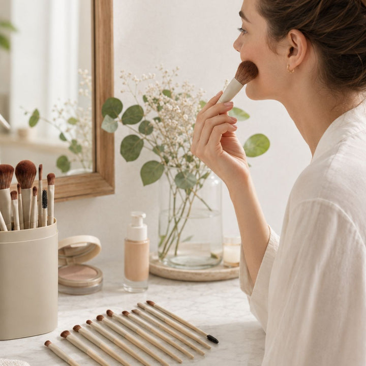 Technique PRO Dover Makeupborstset - 18 st professionella sminkborstar