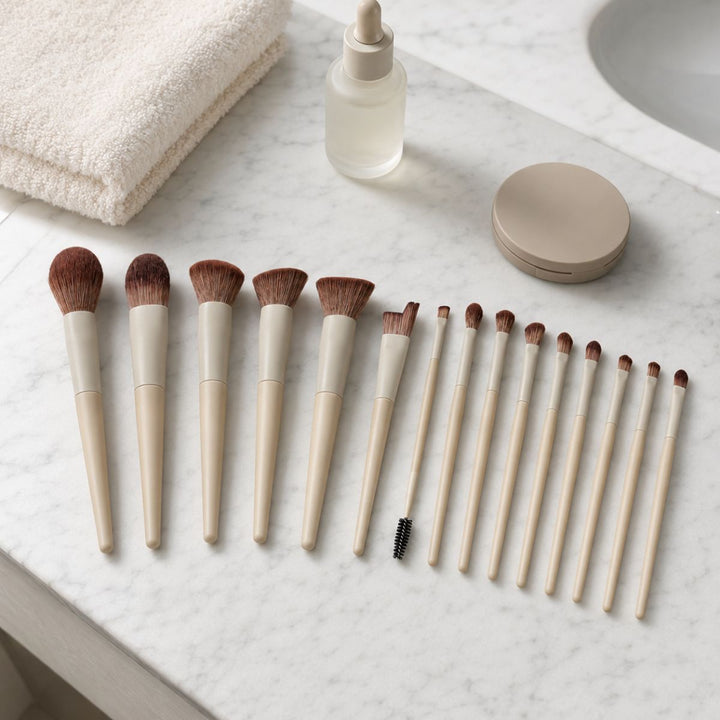 Technique PRO Dover Makeupborstset - 18 st professionella sminkborstar