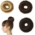 7 cm hårdonut med konstgjort hår i flera färger – Håraccessoarer | Fashiongirl
