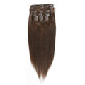 7-set konstgjort hår chokladbrunt 4# - | Fashiongirl