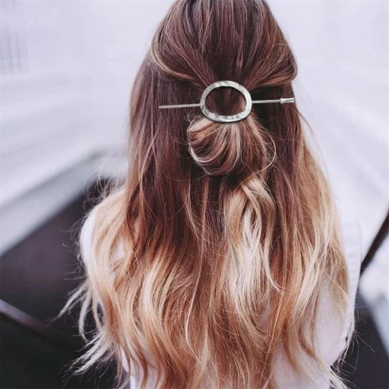 Chris Rubin Nova Oval Sliding Hair Claw - Gold - Fashiongirl