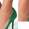 Ankelkedja Love - | Fashiongirl