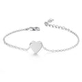 Ankelkedja med hjärta, silver - | Fashiongirl