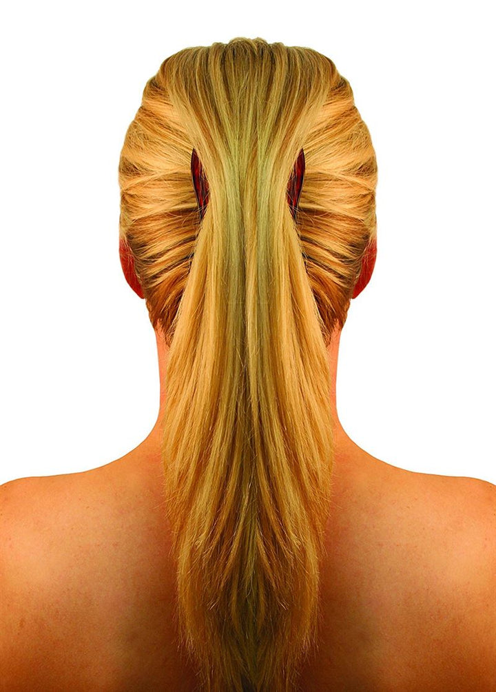 Banana Interlocking Hair Claw - Black - Hair Accessories