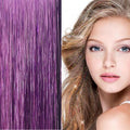 Bling Extensions – 100 glitterhårsträngar 80 cm, lila – | Fashiongirl