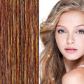 Bling glitter Extensions – 100 glitterhårstrån 80 cm – kaffe-/mockafärgade – | Fashiongirl