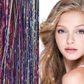 Bling Glitter Extensions 100 st glitterhårförlängningar 80 cm – Rainbow – Håraccessoarer | Fashiongirl