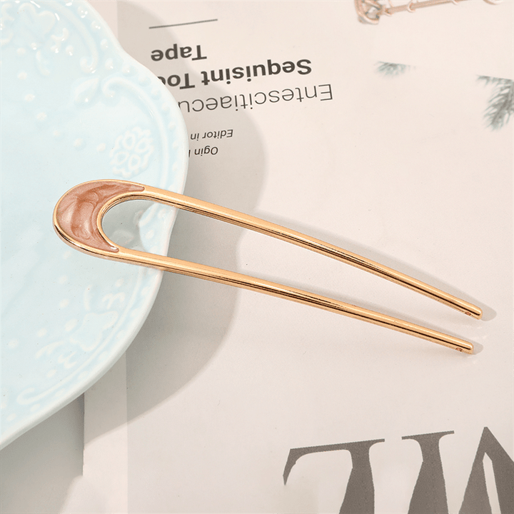 Chris Rubin Alina French Chignon Hairpin – Champagne – Håraccessoarer