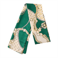 Chris Rubin Bella Silk Scarf – Grön – | Fashiongirl