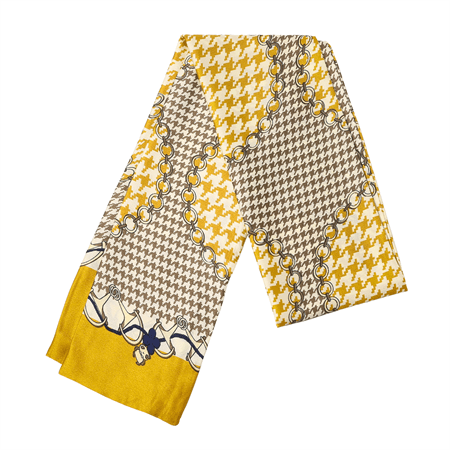 Chris Rubin Bella Silk Scarf – Gul – | Fashiongirl