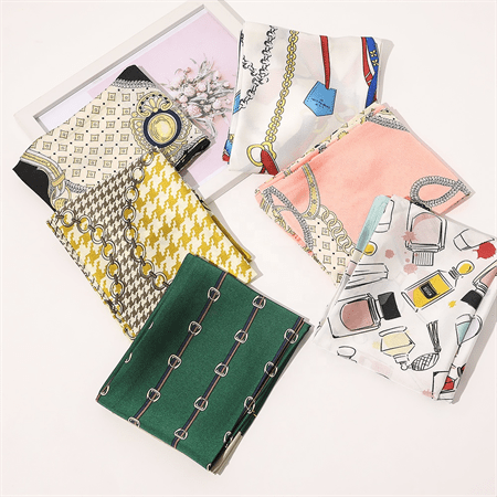 Chris Rubin Bella Silk Scarf – Gul – | Fashiongirl