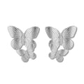 Chris Rubin – Butterflies Butterfly Earrings – Silver – | Fashiongirl