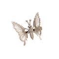 Chris Rubin Butterfly Hair Claw – Silver – Håraccessoarer | Fashiongirl