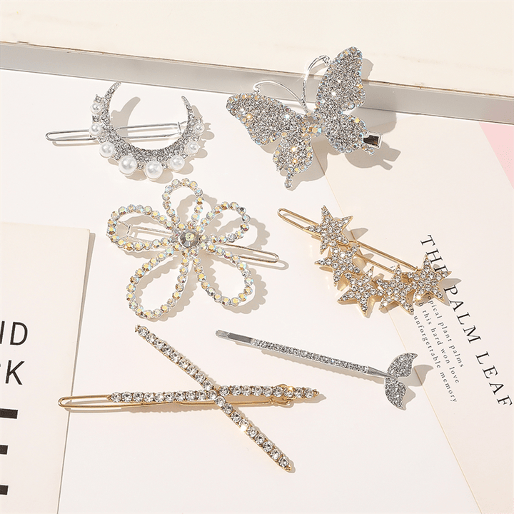 Chris Rubin Evie Hair Claw Gold - Flower - Hair Accessories | Fashiongirl