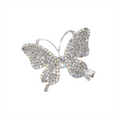 Chris Rubin Evie Hair Claw Silver – Butterfly – Håraccessoarer | Fashiongirl