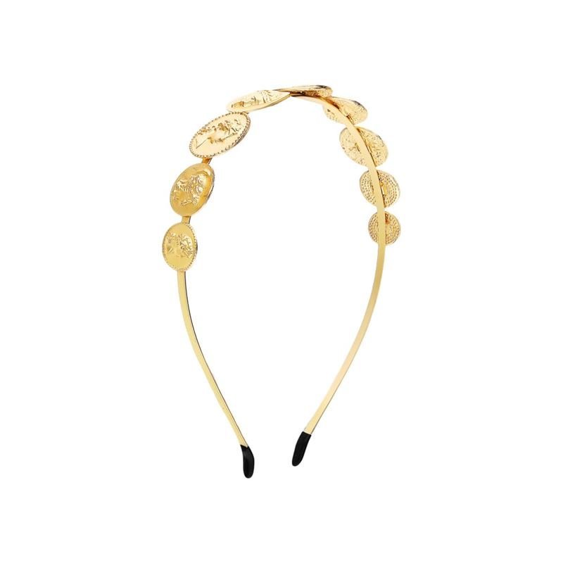 Chris Rubin Gold Headband - Coins - Hair Accessories