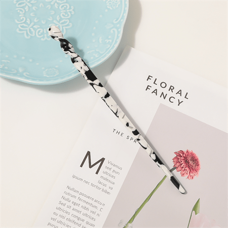 Chris Rubin Jade Hair Stick – Svart marmor – | Fashiongirl