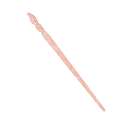 Chris Rubin Jade Hair Stick – Pink Marble – | Fashiongirl