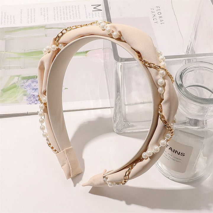 Chris Rubin Kiko Headband - Beige - Hair Accessories | Fashiongirl