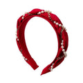 Chris Rubin Kiko-hårband – rött – håraccessoarer | Fashiongirl