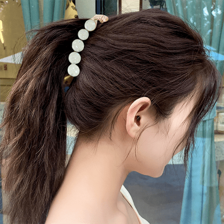 Chris Rubin Lina Hair Claw - Yellow - Hair Accessories | Fashiongirl