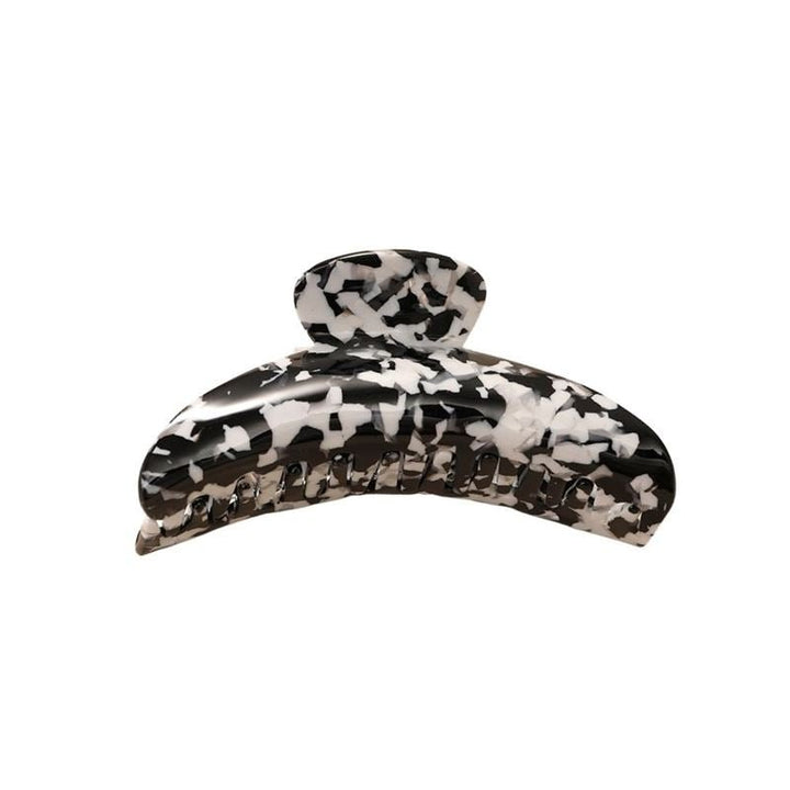 Chris Rubin Lydia Hair Claw - Black Marble - Hair Accessories | Fashiongirl