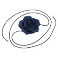 Chris Rubin Rosalia Choker Halsband - Marinblå - | Fashiongirl