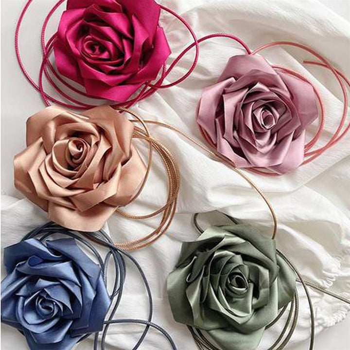 Chris Rubin Rosalia Choker Halsband - Rosa - | Fashiongirl