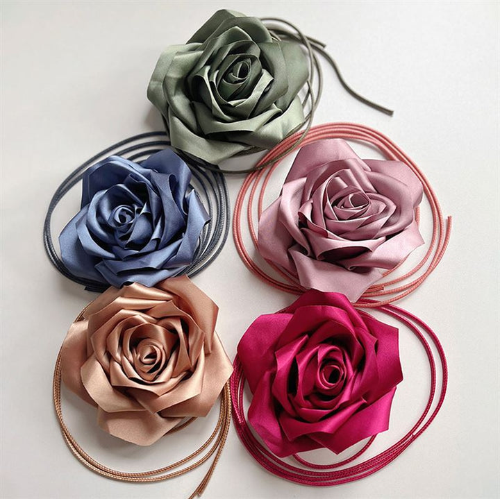 Chris Rubin Rosalia Choker Halsband - Rosa - | Fashiongirl