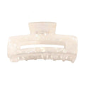 Chris Rubin Ruby Hair Claw – Vit marmor – Håraccessoarer | Fashiongirl