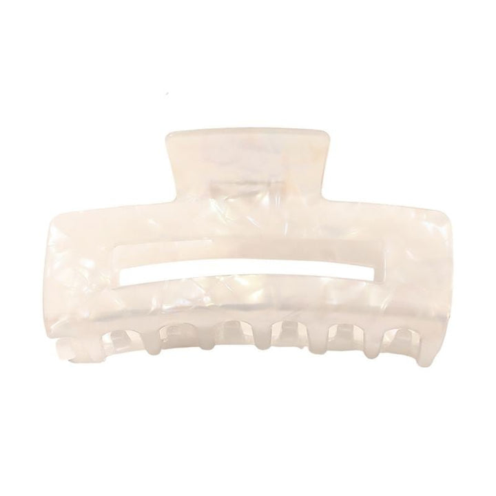 Chris Rubin Ruby Hair Claw - White Marble - Hair Accessories | Fashiongirl