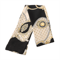 Chris Rubin Silk Scarf – Bella Silk Scarf, svart – | Fashiongirl