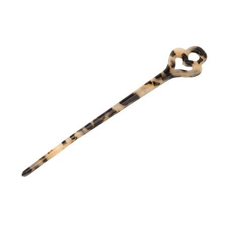 Chris Rubin Zoe Key Hairpin - Light Tortoise - Hair Accessories | Fashiongirl