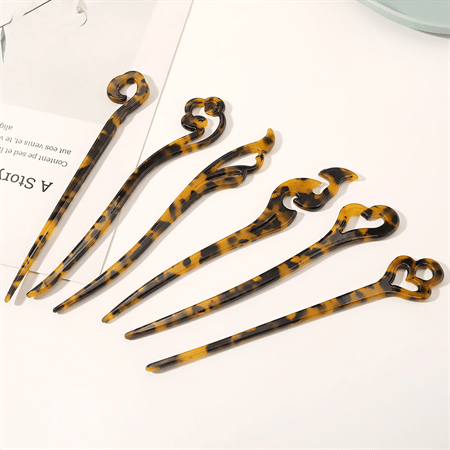 Chris Rubin Zoe Wing Hairpin – Dark Tortoise – Håraccessoarer | Fashiongirl