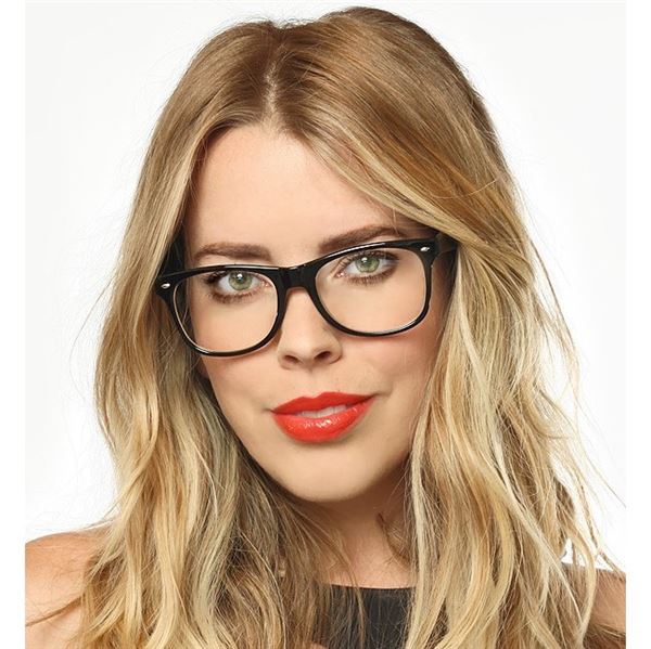 Classic Wayfarer glasses with clear lens - | Fashiongirl