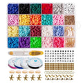 Fashiongirl lerpärlor – KREA DIY Jewellery Set innehåller ljusa akrylpärlor, gummiband, spännen och saxar i en förvaringslåda med 24 fack – perfekt för att skapa egna smycken.
