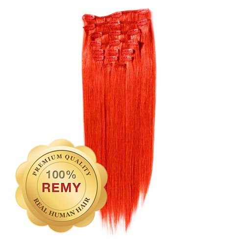 Clip In Extensions - 40 cm Fire Red - | Fashiongirl