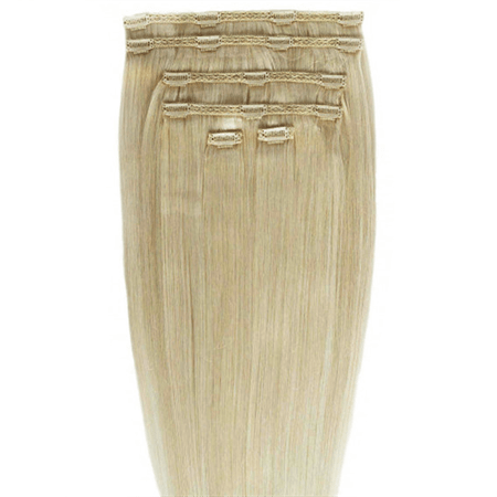 Clip on hair extensions #24 Golden blonde - 7 sets - 60 cm | Gold24 - | Fashiongirl