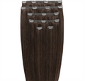 Hårförlängningar med klämfäste #4 Brun – 7 set – 50 cm | Gold24 – | Fashiongirl