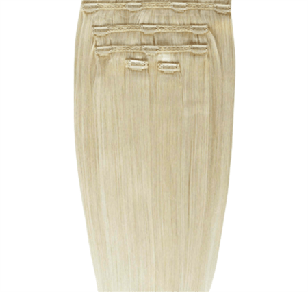 Clip on hair extensions #613 Blond - 7 sets - 50 cm | Gold24 - | Fashiongirl