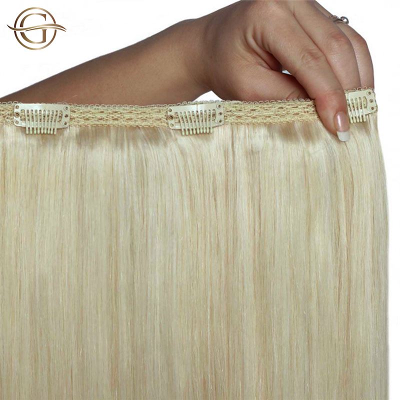 Clip on hair extensions #613 Blond - 7 sets - 60 cm | Gold24 - | Fashiongirl