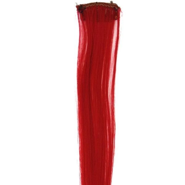 Dark red 50 cm - Crazy Colour Clip On - | Fashiongirl